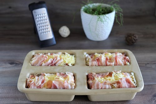 Bacon-Lasagne in der Mini-Kastenform von Pampered Chef®