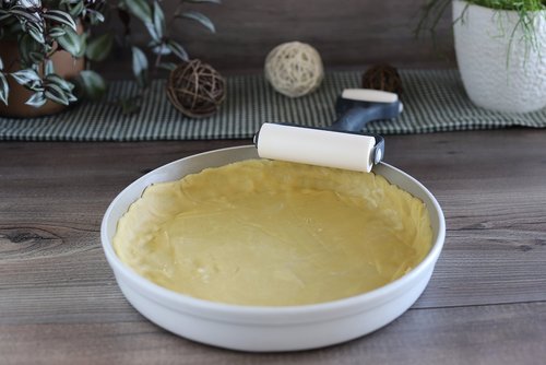 Brokkoli-Quiche mit Lachs oder Schinken aus der runden Ofenhexe von Pampered Chef®