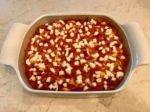 Tomate-Mozzarella-Tortellini im großen Bäker von Pampered Chef®