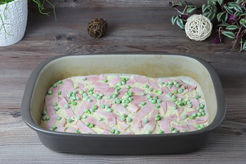 Schinken-Erbsen-Lasagne in der Ofenhexe von Pampered Chef®